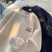 Unisex Streetwear Hoodie - Fleece-Lined Oversized Pullover With Zip-Up, Trendy Couple Outfit For Fall & Winter_viptrois.com