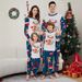 Christmas Santa Deer Snowflake letters Christmas family dress printed homewear sleep_viptrois.com