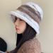 Dopamine Gradient Bucket Atmospheric Feeling, Autumn Winter Warm Hat, Simple And Casual Mixed Color Fisherman Hat For_viptrois.com