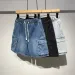 2025 Men's Denim Shorts, Spring, Summer, Slim Plus Size, Wide Leg, Five-piece Pants, Trendy Brand, American Style, Vintage_viptrois.com
