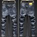 Men's Clothing Style Slim Elastic Trendy Skinny Pants With Holes And Patches Personality Trendy Brand Boys Long Pants_viptrois.com