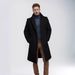 Men's Wool Blend Trench Coat - Classic Long Overcoat For Winter, Slim Fit, Multiple Pockets, Stylish & Warm_viptrois.com