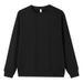 Solid Color Crew Neck Sweater Men's Autumn And Winter Disan Cotton Fleece Printed Long Sleeve Sweater_viptrois.com