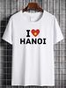 I Love Hanoi Shirt , I Heart Hanoi T-shirt All Sizes S-5XL Vietnam Lovers Tee Breathable Comfortable Stretched Graphic Stylish Fashion_viptrois.com