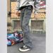 Men's Clothing Retro Vibe Pants High Street Flared Overalls Men's Straight Loose Cleanfit Lumberjack Wide Leg Pants_viptrois.com