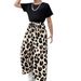 Kids’ Clothing Girls' Summer Leopard Print Trousers Suit New Children's Casual And Fashionable Two Piece Suit_viptrois.com