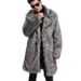 Men's Clothing Cross Border Supply Faux Fur Coat Men's Medium Long Artificial Fur Warm Fur Coat_viptrois.com