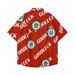 Men's Clothing Couple Fun Short Sleeved Shirt Fortune Printed Loose Cardigan Two Piece Set_viptrois.com