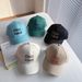 Children's Duck Tongue Spring Autumn Thin Boys Girls Baseball Letter Embroidered Hat Baby Sunshade and Sunscreen Korean_viptrois.com