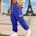 Men's Fleece-Lined Cargo Jogger Pants – Winter Workwear Utility Pants With Multi-Pockets & Striped Detailing_viptrois.com