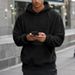 Men’s Fleece-Lined Hooded Sweatshirt – Winter-Ready Pullover With Cozy Double-Layer Fabric (Gray/Black/Khaki/Navy/Blue/Brown)_viptrois.com