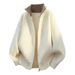 Men's Zip-Up Knit Cardigan – Oversized Casual Sweater With Stand Collar (M-4XL) | Winter Warm & Stylish_viptrois.com