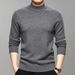 Pure 100% Pure Wool Solid Color Round Neck Base Shirt Thickened Half Turtleneck Knitted Sweater Casual Versatile Men's_viptrois.com