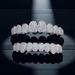 Real Gold Plated 10 Teeth Micro Paved Full Dia HIPHOP Bracelet Halloween Hip Hop Accessories_viptrois.com