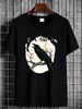 Halloween T Shirt Funny Crow F Caw Black Premium Soft Plus Sizes Available Fashion Unisex Streetwear Graphic Homme Slightly Breathable_viptrois.com