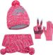 Kids'scarf, hat & glove sets Children's hat Gloves bib set Children's autumn and winter knitted woolen scarf warm knitted hat_viptrois.com