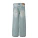 Men's Clothing Retro Niche Deconstruction Design Jeans Men And Women Loose Straight Loose Wide Leg Pants_viptrois.com