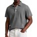 Men's Clothing Fashion Solid Color Retro Short Sleeved Lapel Polo Shirt_viptrois.com