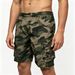 Men's Camo Cargo Shorts With Drawstring, Polyester Outdoor Utility Shorts For Summer Hiking & Casual Wear_viptrois.com