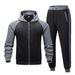 New Coat Autumn And Winter Men's Color Matching Fashion Raglan Sleeve Sweatshirt Men's Casual Sports Top_viptrois.com
