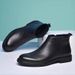 European Warm Series Men's Leather Shoes Boots Solid Color Ins European Style Versatile Winter_viptrois.com