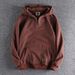 Men's Classic Solid Color Hooded Sweatshirt - Lightweight Pullover Hoodie For Fall & Winter - Unisex Casual Streetwear_viptrois.com