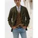 Men's Clothing Corduroy Single Breasted Suit Casual Suit Jacket_viptrois.com