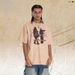 Hip-hop Street Character Print Design Short-sleeve Unisex Vibe Washed Pure Cotton T-shirt_viptrois.com