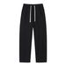 Men's American Style High Street Curved Trousers Summer Trendy Wide Leg Grey Athletic Sweatpants Loose Straight Leg Casual Pants_viptrois.com