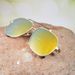 Punk Style Double Beam Large Metal Frame Sunglasses Ocean Lenses Indoor And Outdoor Sun Color Sunglasses Square Frame_viptrois.com