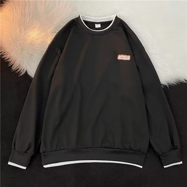Spring And Autumn Top, Men's And Women's Coat, Couple's Wear, Lazy White Hoodie_viptrois.com