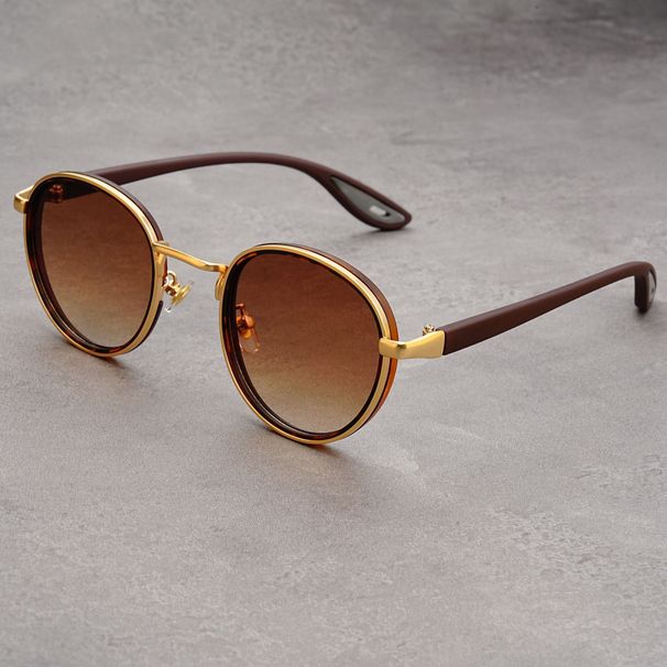 New Retro Casual Phnom Penh Round Sunglasses Internet Celebrity Same Personality Hip Hop Street Shot Concave Sunglasses Men_viptrois.com
