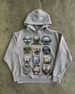 New 2025 Cartoon Robot Print Hoodie Versatile Casual Loose Hot-Selling Hooded Sweatshirt_viptrois.com