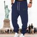 Men's Fleece-Lined Casual Jogger Pants With Drawstring - Winter Warmth, Comfortable & Stylish Sweatpants For Everyday Wear_viptrois.com