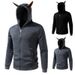 Men’s High-Street Zip-Up Hoodie – Edgy Doberman Print (Black/Dark Grey, Sizes S-2XL)_viptrois.com