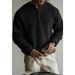 Men's Autumn Henry Collar Knit Sweater (Old Money Aesthetic,Slim Fit, Long Sleeve Crewneck, Minimalist Casual, Grey/Cream/Black, M-3XL)_viptrois.com