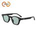 Two Circles New Small Frame Single Beam Sunglasses Fashion Sunglasses Plain Rice Nail Glasses_viptrois.com