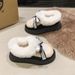 SHLIANG Winter New Fashionable Bow Warm Home Boots For Women's Indoor Soft Bottom Slippers Comfortable Boots X0060_viptrois.com
