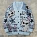 Men's Clothing Cartoon Pattern Jacquard Sweater Unisex Cartoon Jacquard Knit Cardigan - Oversized V-Neck Sweater For Couples & Streetwear Lovers_viptrois.com