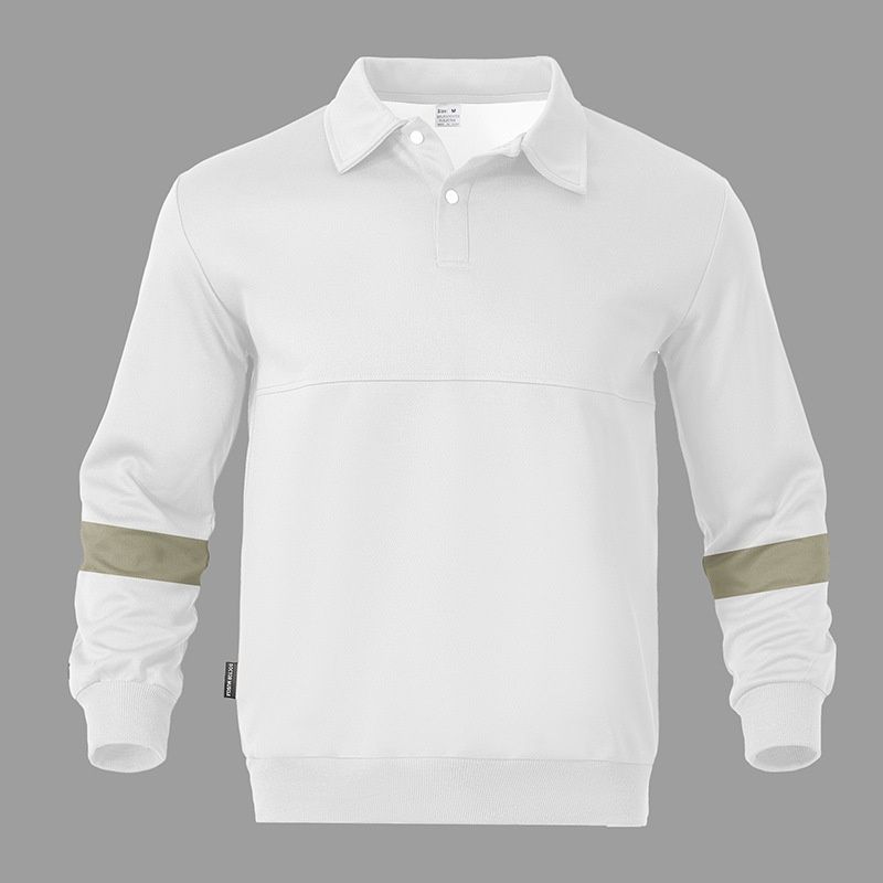 Loom Loom Independent Station Cross-Border European American Hot-Selling Men, New Loose Fit Versatile Long-Sleeve Turn-Down Collar_viptrois.com
