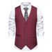 Men's Suit Vest Wedding Party V-Neck Vest Vest_viptrois.com