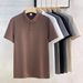 Men's Premium Cotton Polo Shirt - Classic Business Casual Short Sleeve T-Shirt For Office & Daily Wear_viptrois.com