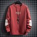 Men's Clothing Spring And Autumn Long Sleeve T Shirt Men's Youth Bottoming Shirt Top Clothes Trendy Ins Sweatshirt Men's Clothing_viptrois.com