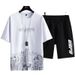 Men's Clothing New Fashion Trend Shorts Shorts Youth Two Piece Suit_viptrois.com