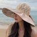New Bow Children's Summer Colorful Glue Coating Hollow Cloth with Large Eaves Fashionable Sunshade Fisherman's Hat_viptrois.com
