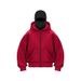 DIY Light-Up Hooded Sweatshirt For Men & Women - Autumn Winter Couple Zipper Jacket With LED Board (Black, Gray, Red)_viptrois.com