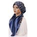 Elastic Turban Hat – Fashionable All-Match Pullover (Wave Pattern Design, Comfortable Baotou Style)_viptrois.com