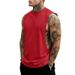 Men's Clothing Fitness Vest American Style Youth Stretch Sleeveless T-Shirt Trendy Solid Color Sports Vest For Summer_viptrois.com