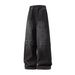 Men's Clothing Distressed Jeans For Men Autumn And Winter New Three Dimensional Loose Leaf Split Straight Leg Pants Trendy Brand Silhouette Long Pants_viptrois.com