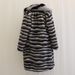 Luxury Faux Fur Coat For Men With Big Fox Collar, Long Winter Jacket, Relaxed Fit, V-Neck, Side Pockets, Zebra Print, S-6XL_viptrois.com